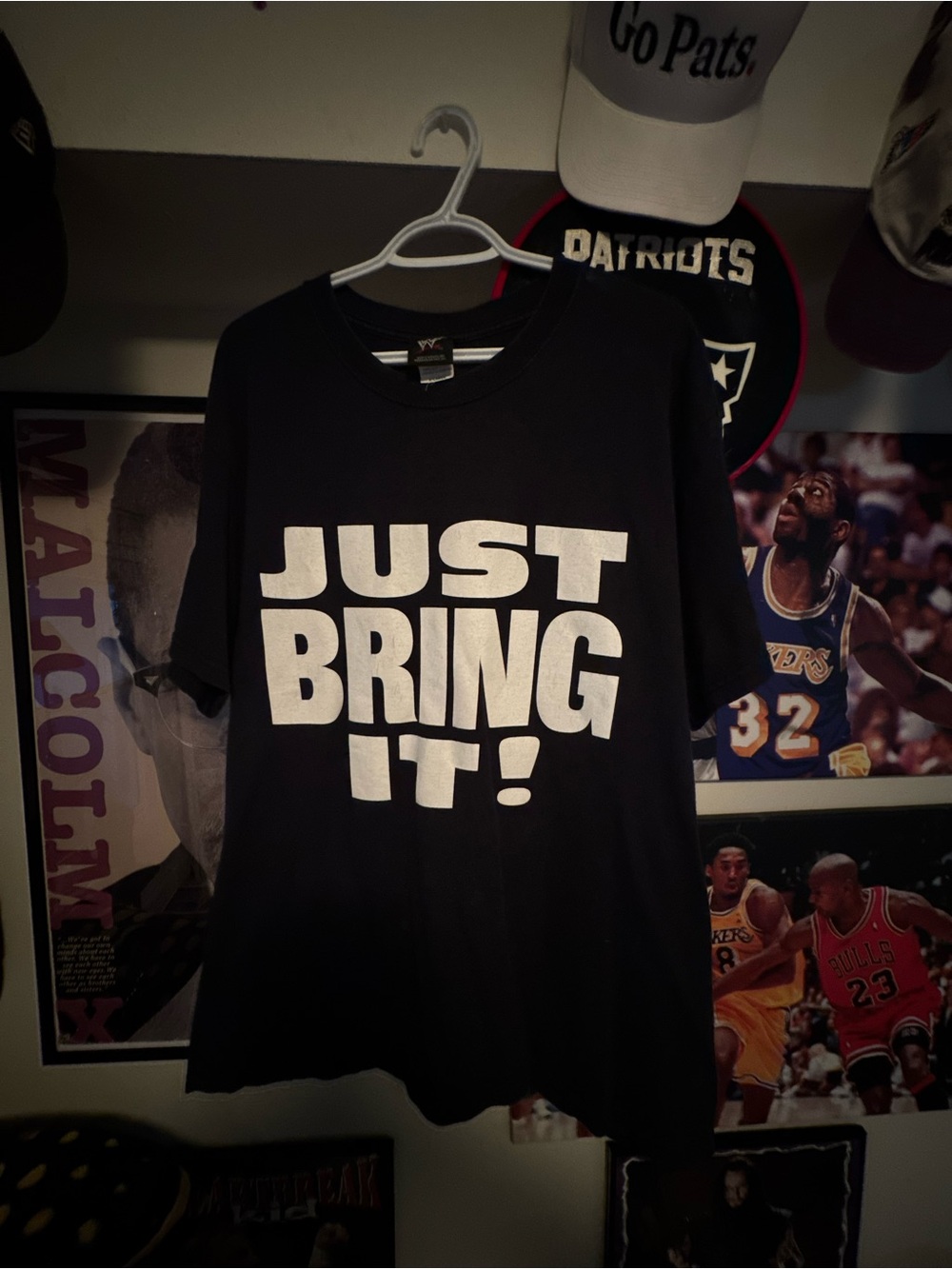 WWE Black "Just Bring It!" The Rock 2001 Short Sleeve Tee